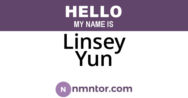 Linsey Yun