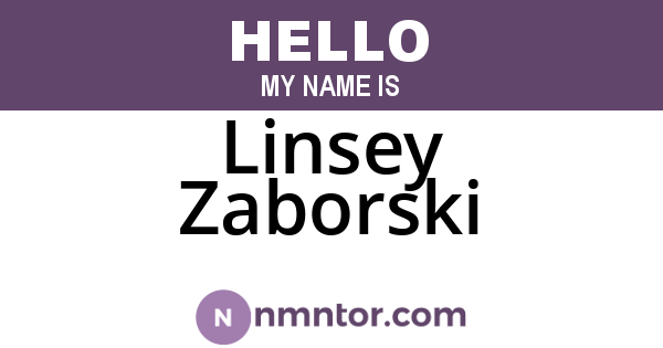 Linsey Zaborski