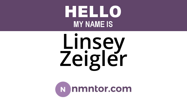 Linsey Zeigler