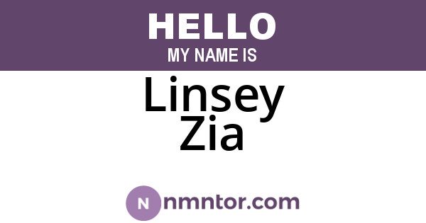 Linsey Zia
