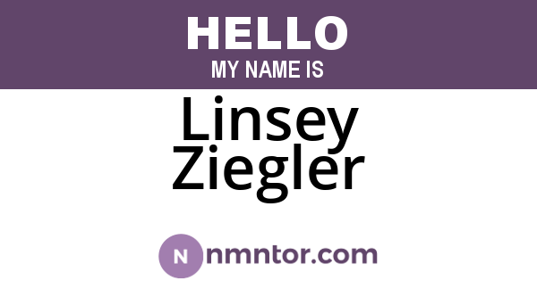 Linsey Ziegler