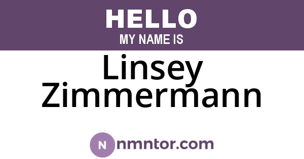 Linsey Zimmermann