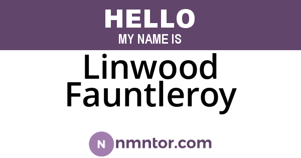 Linwood Fauntleroy
