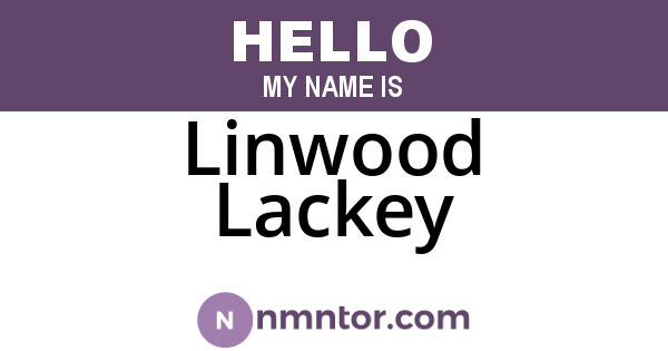 Linwood Lackey