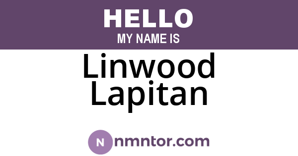 Linwood Lapitan