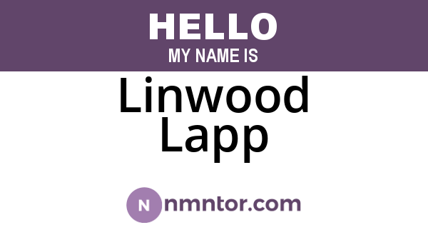 Linwood Lapp