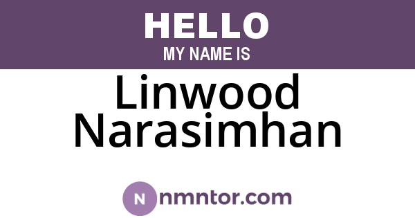 Linwood Narasimhan