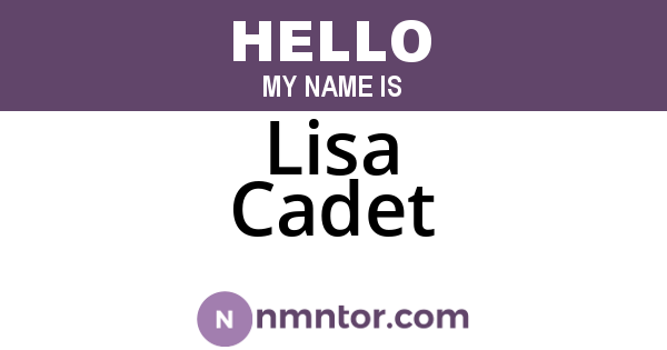 Lisa Cadet