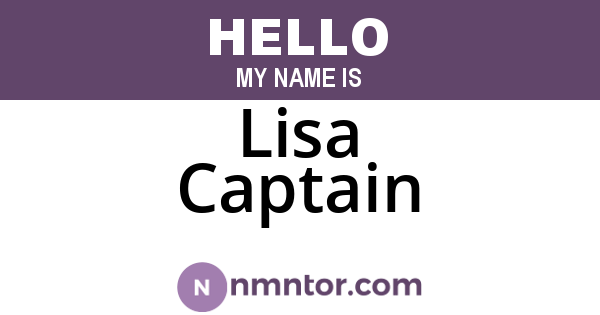 Lisa Captain