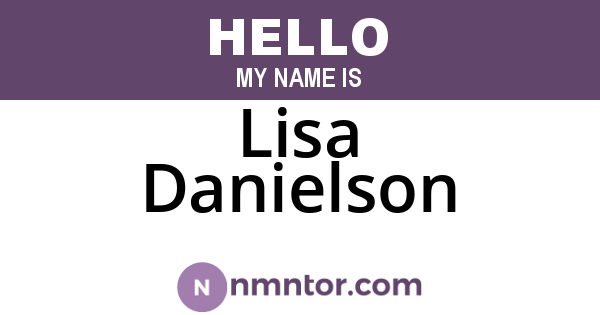 Lisa Danielson