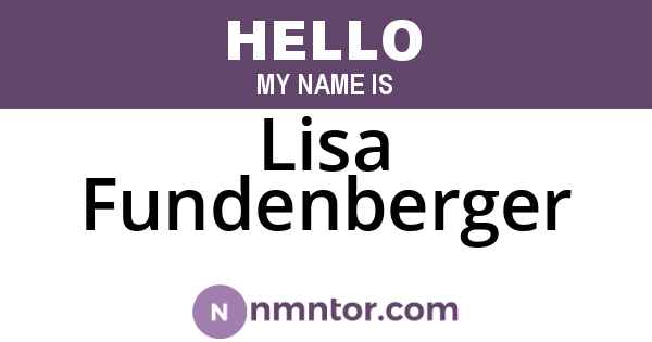 Lisa Fundenberger
