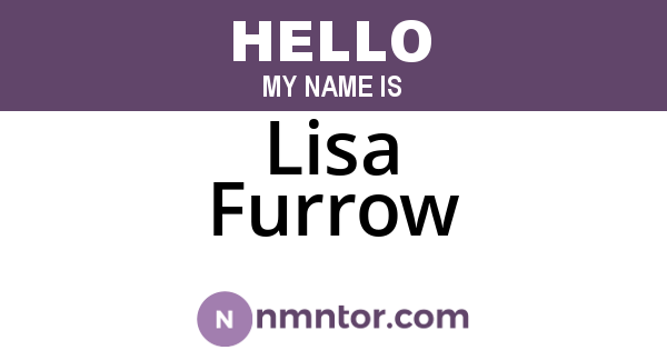 Lisa Furrow