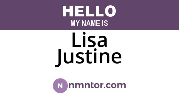 Lisa Justine