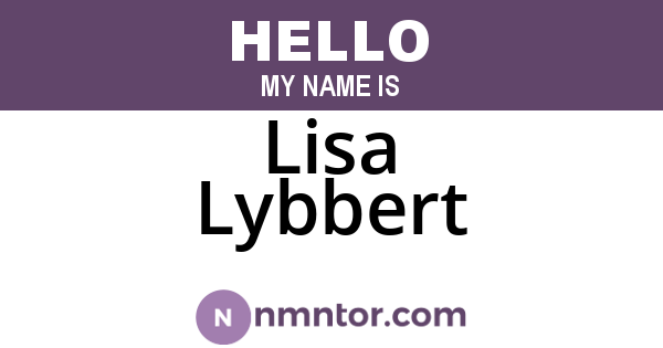 Lisa Lybbert