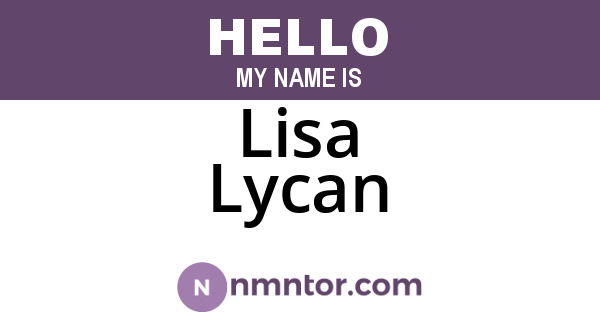 Lisa Lycan