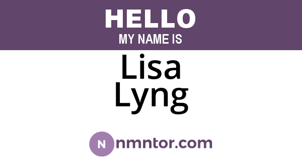 Lisa Lyng