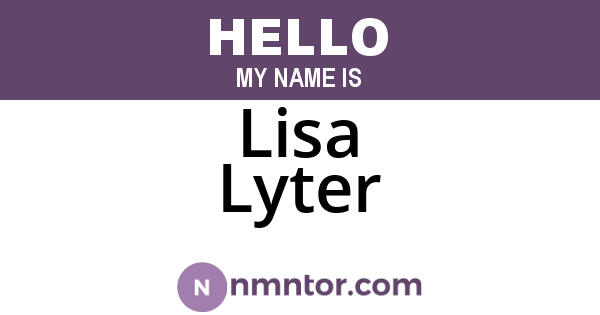 Lisa Lyter