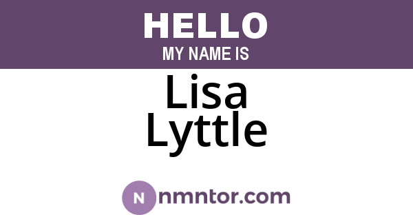 Lisa Lyttle