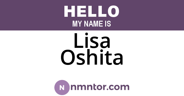 Lisa Oshita