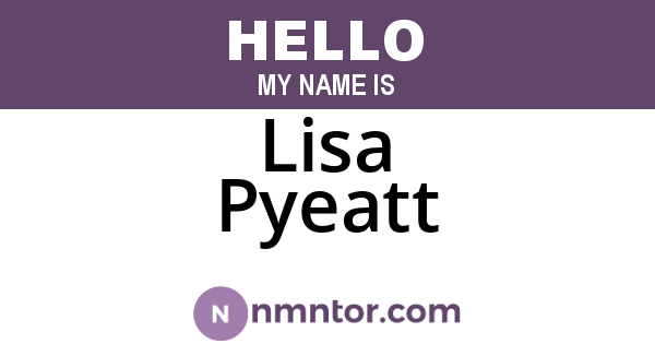 Lisa Pyeatt