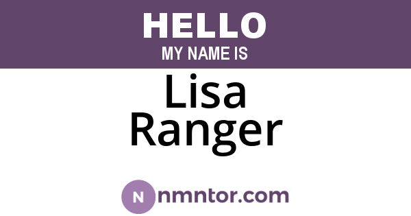 Lisa Ranger