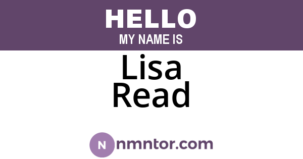 Lisa Read
