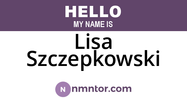 Lisa Szczepkowski