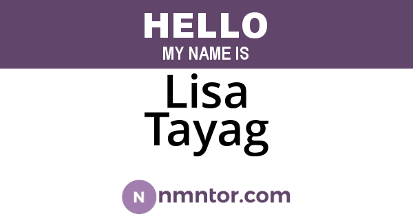 Lisa Tayag