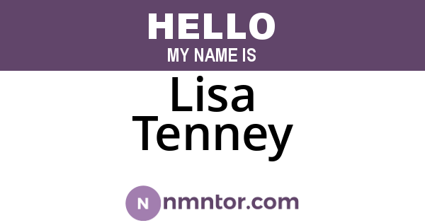 Lisa Tenney
