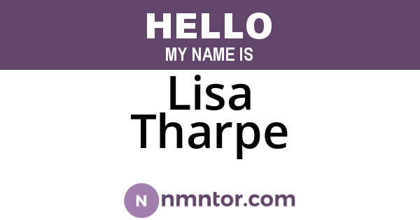 Lisa Tharpe