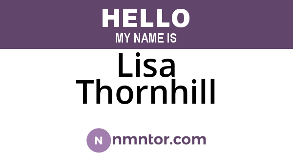 Lisa Thornhill