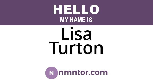 Lisa Turton