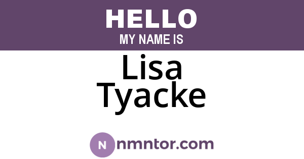 Lisa Tyacke