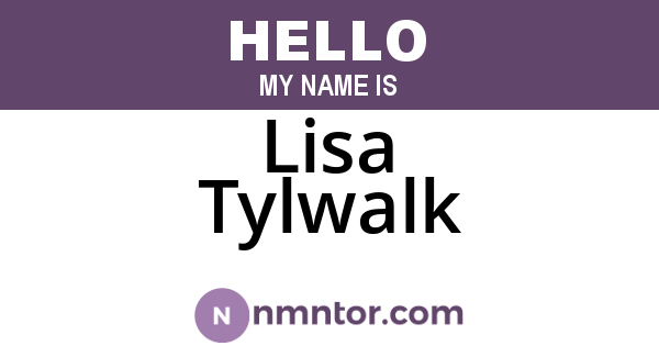 Lisa Tylwalk