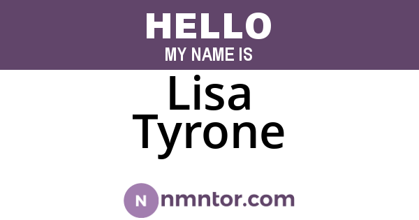 Lisa Tyrone