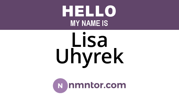 Lisa Uhyrek