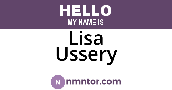 Lisa Ussery