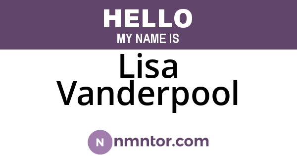 Lisa Vanderpool