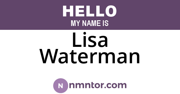 Lisa Waterman