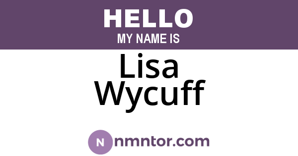 Lisa Wycuff