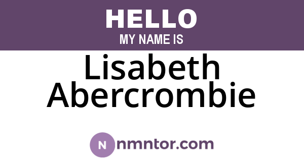 Lisabeth Abercrombie