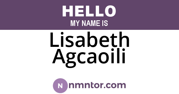 Lisabeth Agcaoili