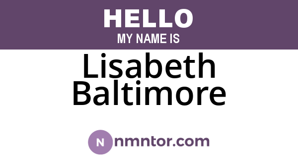 Lisabeth Baltimore