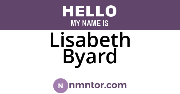 Lisabeth Byard