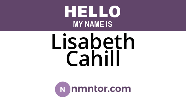 Lisabeth Cahill