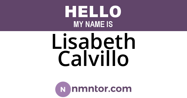 Lisabeth Calvillo