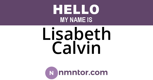 Lisabeth Calvin