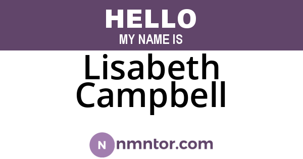 Lisabeth Campbell