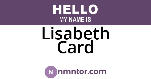 Lisabeth Card