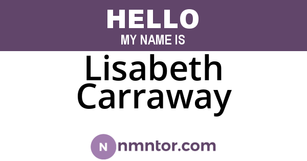 Lisabeth Carraway